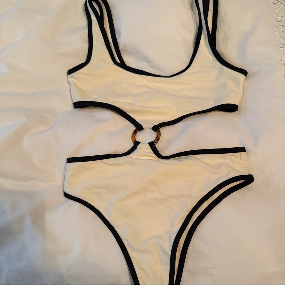 Strawberry Milk Mob Cutout One-Piece Swimsuit